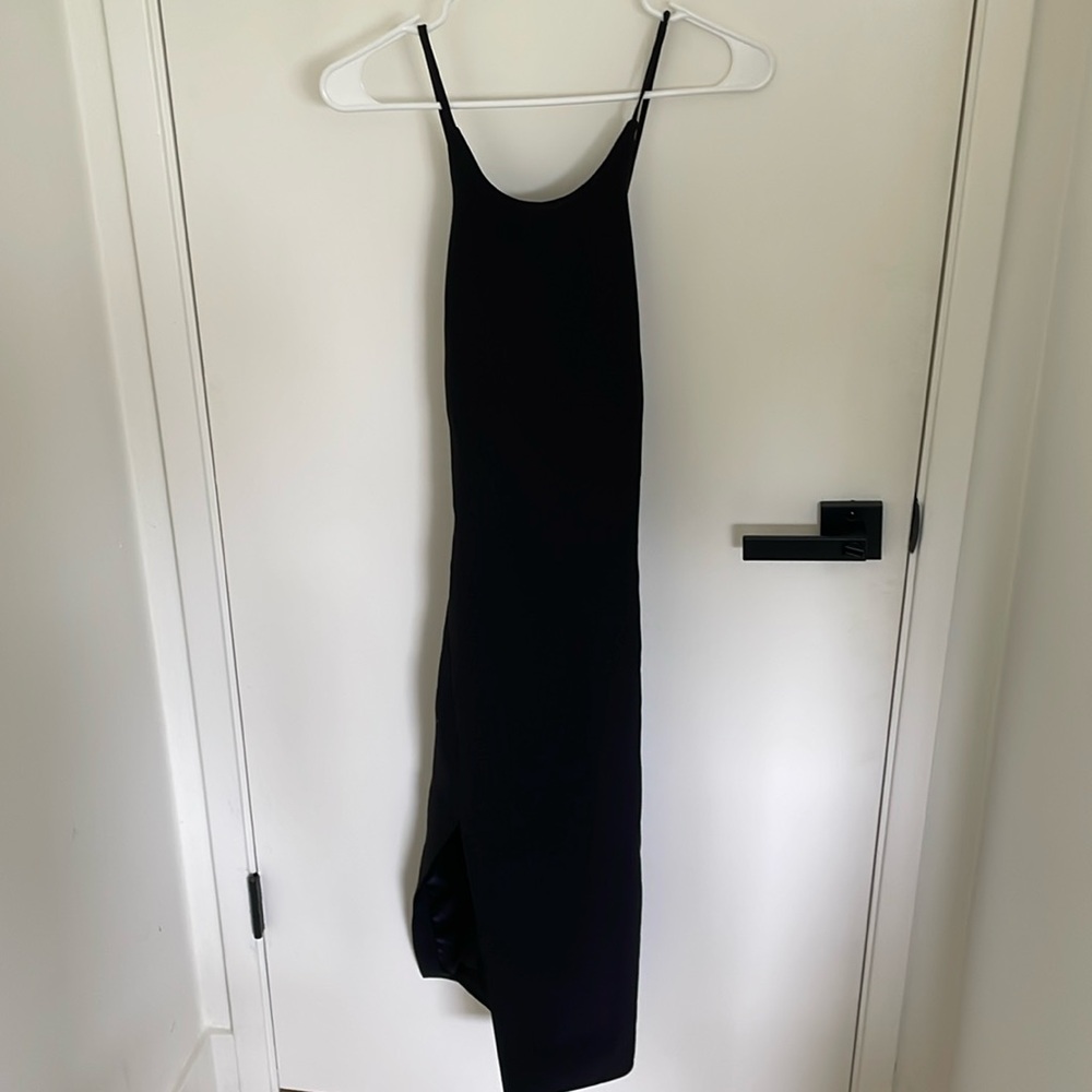 Black Slit Dress